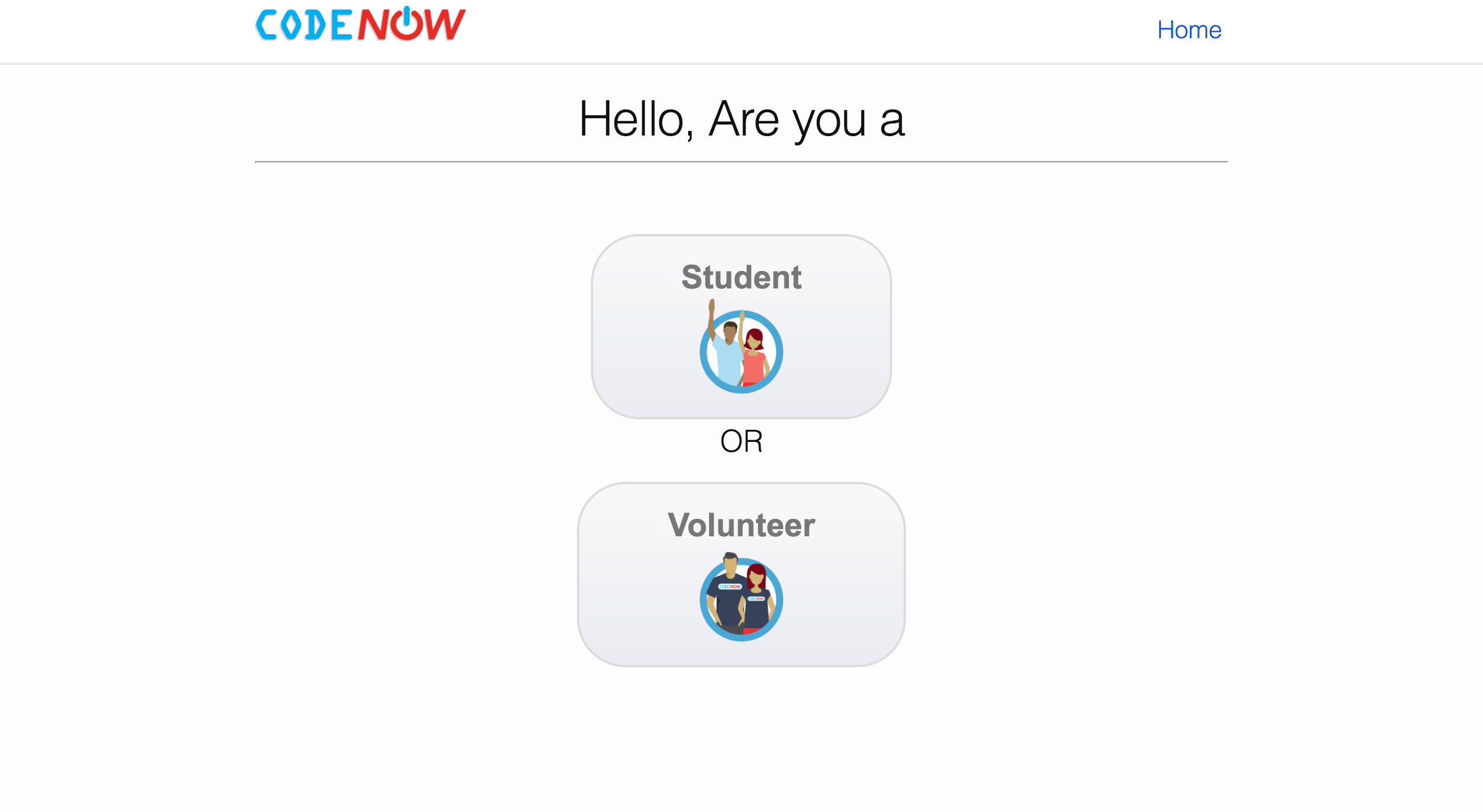 Image of the homepage for Code Now's curriculum website I first built the summer of 2015.
